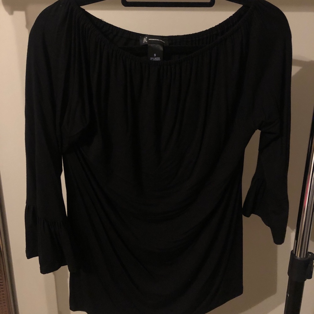 INC by Macy’s Black Jersey Top